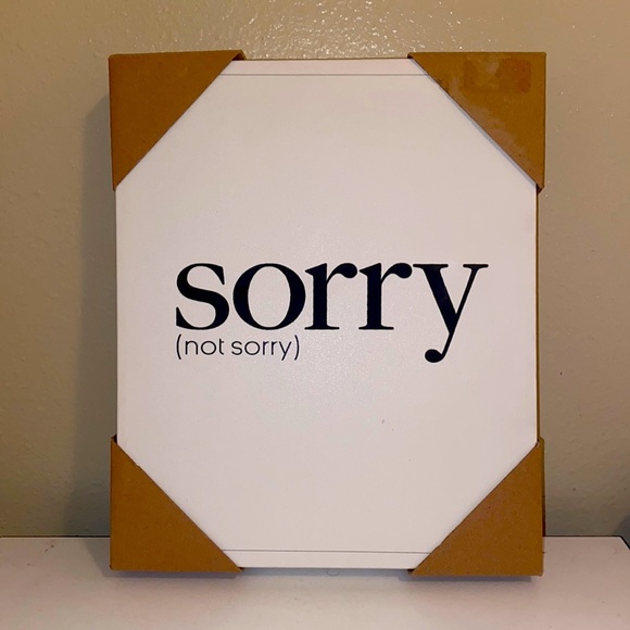 ‘sorry (not sorry)’ Wall Art - Picture 1 of 1